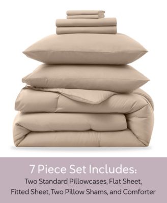 Luxury Soft Modern Design 7-Pc. Comforter Set, Queen