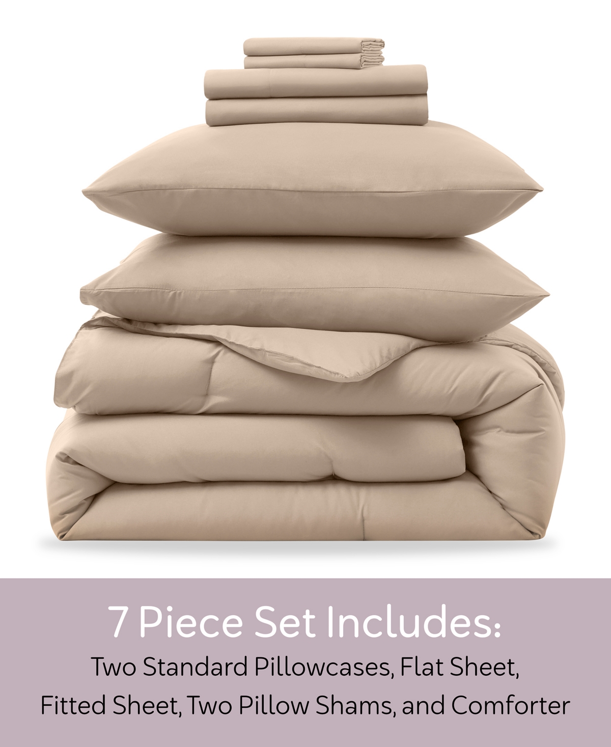 Nestl Luxury Soft Modern Design 7-Pc. Comforter Set