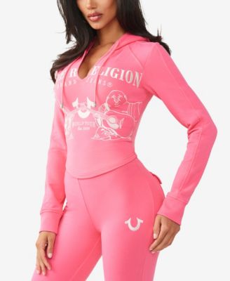 Women's French Terry Raglan Hoodie Sweatshirt