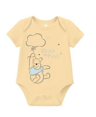 Baby Boys' or Baby Girls' Winnie the Pooh Short-Sleeve Bodysuit, 3-Pack