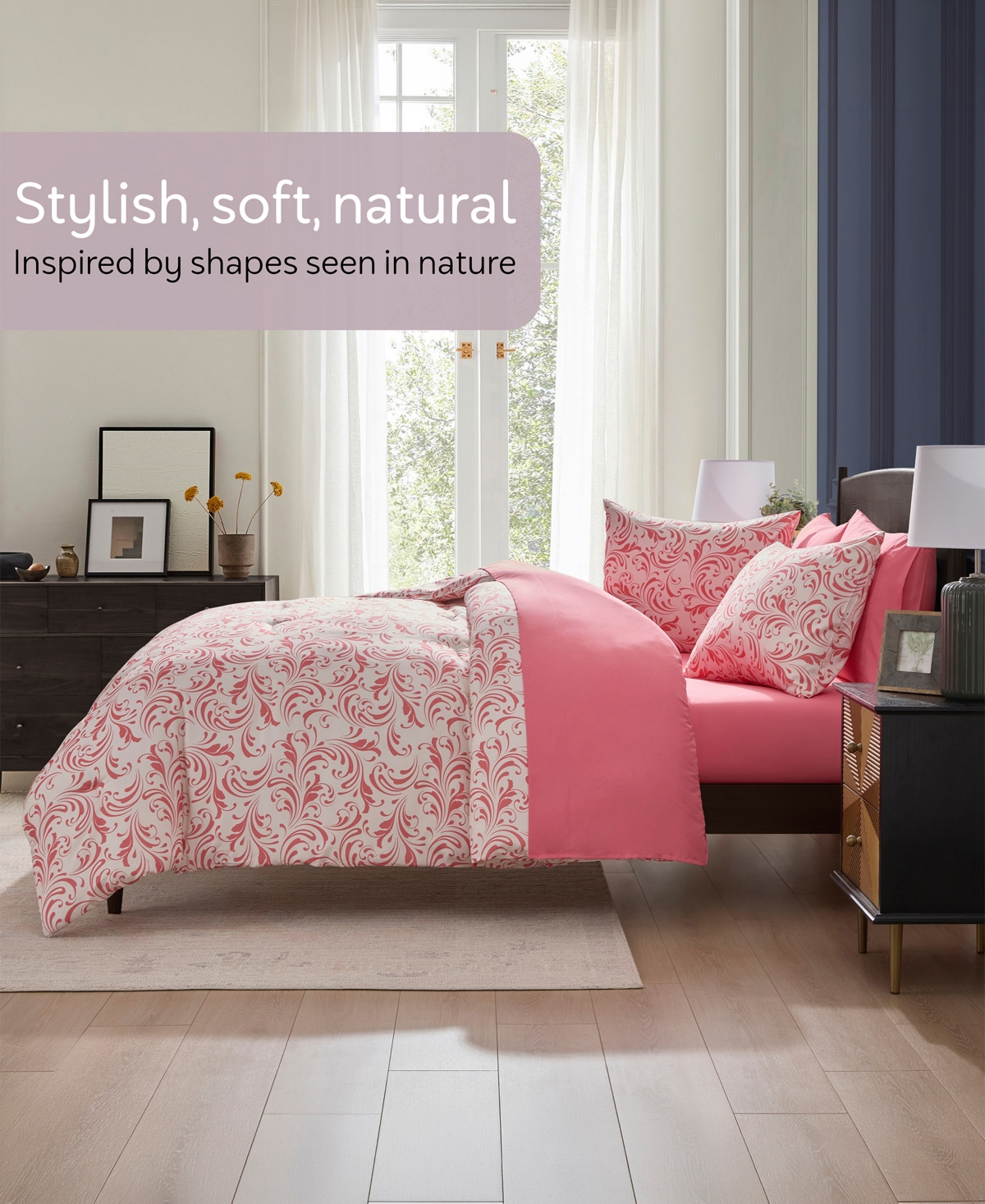 Nestl Luxury Soft Biomorphic Design 7-Pc. Comforter Set