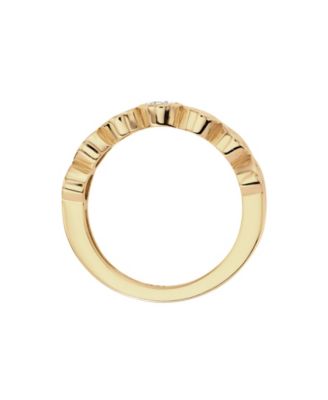 Cubic Zirconia Smiley Face Band Ring