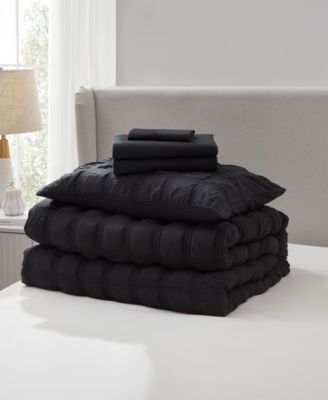 Luxury Soft Seersucker Design 5-Pc. Comforter Set, Twin/Twin XL