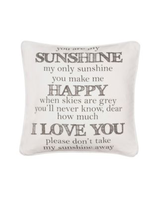 You Are My Sunshine Decorative Pillow, 20" x 20"