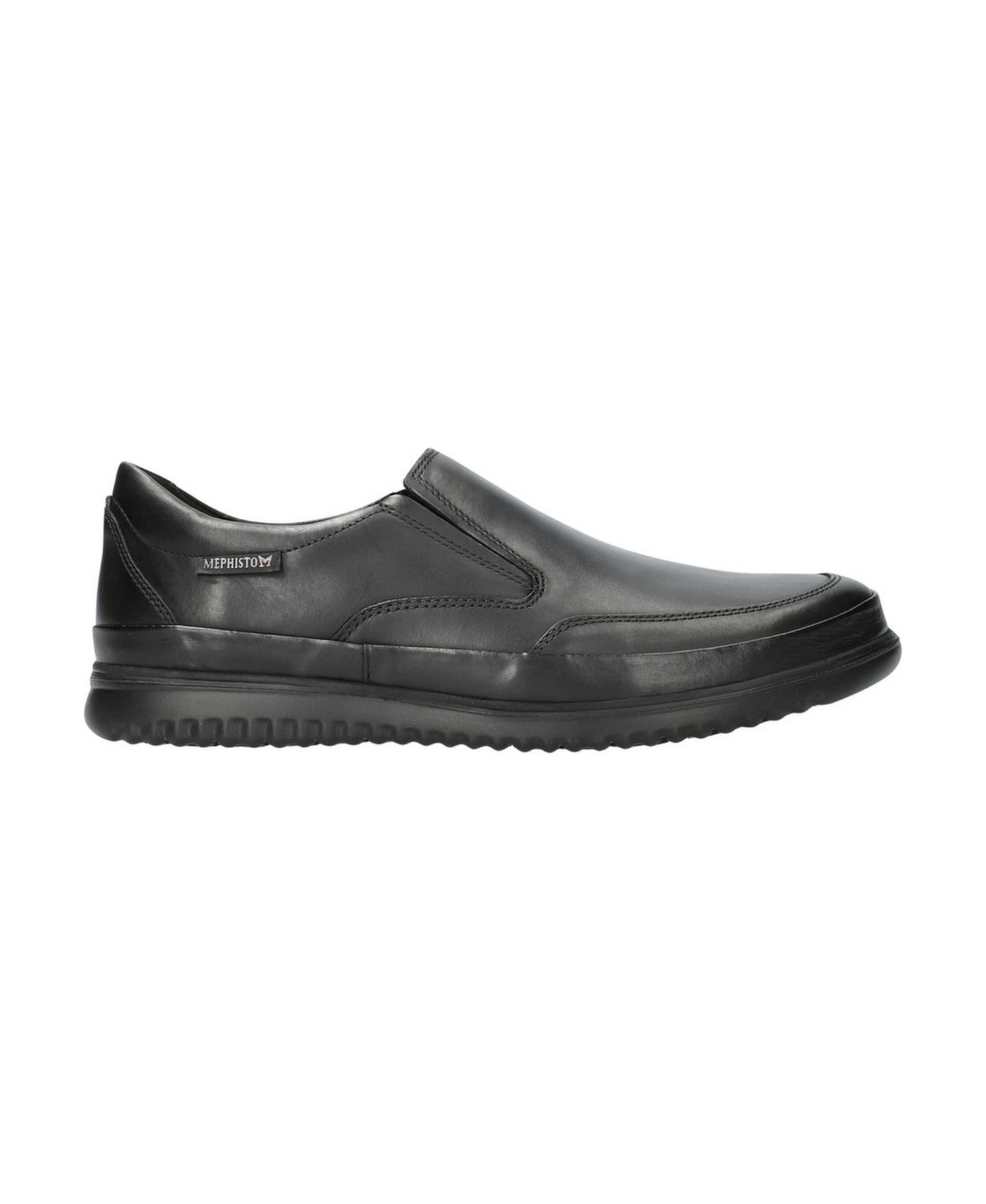 Мужские туфли Mephisto Twain Full-Grain Leather Slip-On Loafer, цвет: Чёрный — фото 2