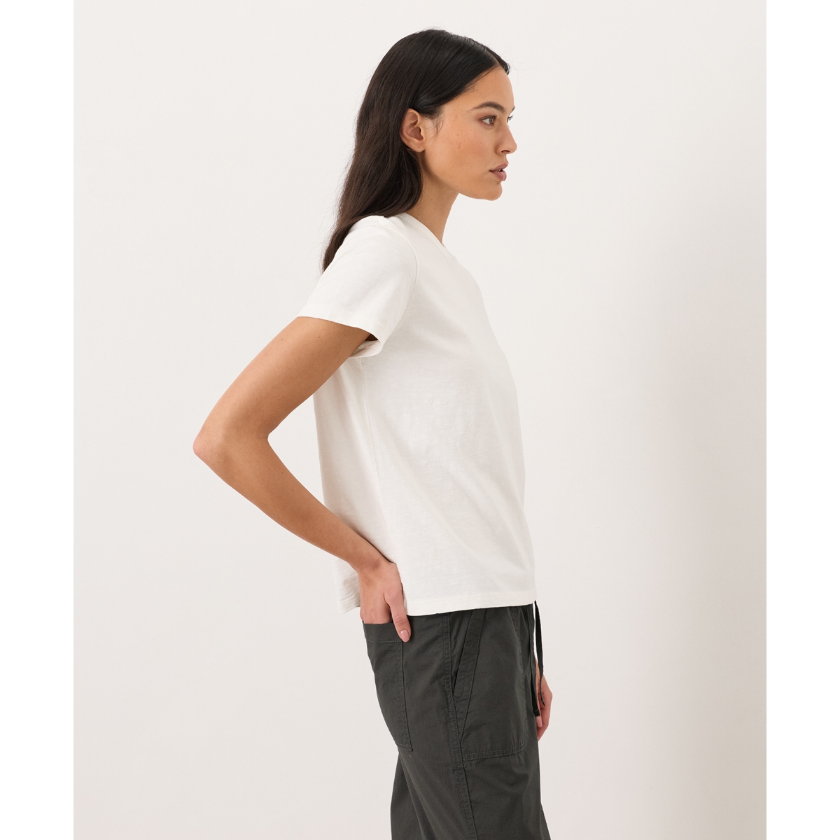 Pact Women's Organic Cotton Slub Crewneck Tee