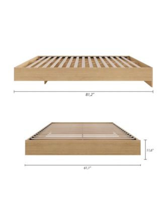 Platform Bed Frame, Queen, Maple