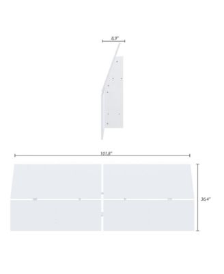 Panoramic Headboard, Queen, White