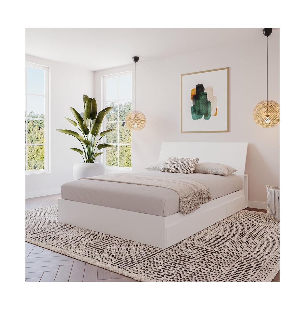 Nexera Storage Headboard