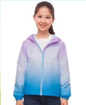 Girls Lightweight Fleece-Lined Windbreaker