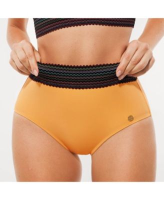 Women's Boho Trim High Waist Tummy Control Bikini Set