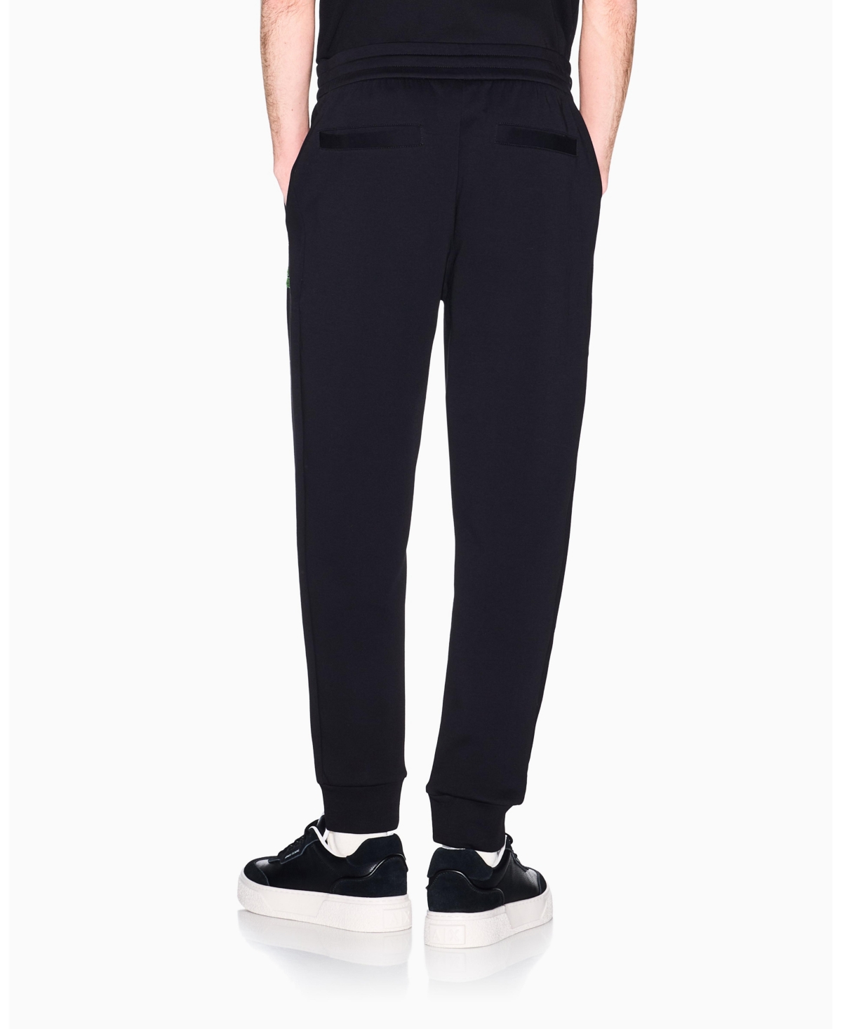 A|X Armani Exchange Men's Elevated Logo Fleece Jogger Pants