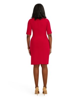 Women's V-Neck Midi Dress