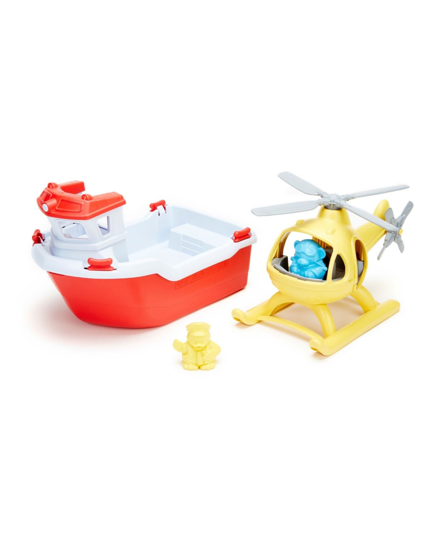 Детская игрушка Green Toys Rescue Boat Helicopter — фото 2