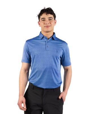Men's Honeycomb Jacquard Textured Performance Polo