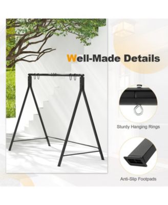 Patio Metal Swing Stand with A-Frame Structure