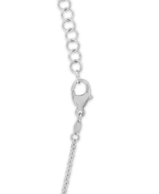 Cultured Freshwater Pearl (4.5-6.5mm) Flower Drop Y-Necklace in Sterling Silver