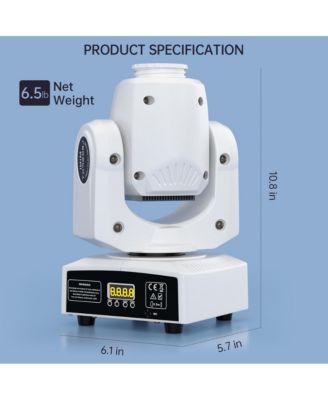 120Watt RGBW LED Moving Head Stage Light with 8 Rotating Gobo Patterns, DMX512 and Sound Control