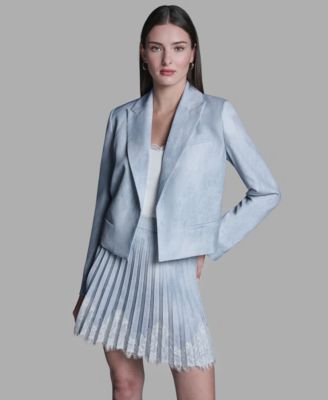 Women's Printed Open-Front Jacket