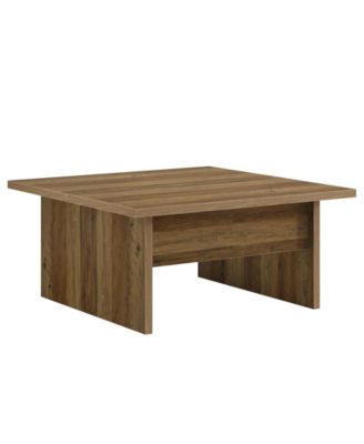 Square Coffee Table, 39.4-Inch Farmhouse Cocktail Tea Center Table for Living Room