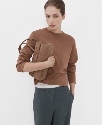 Women's Round-Neck Knitted Sweater