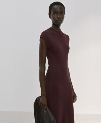 Women's Perkins-Neck Knitted Dress