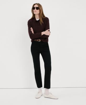 Women's Knitted Polo-Neck Sweater