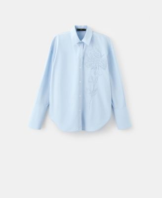 Women's Floral Embroidered Shirt