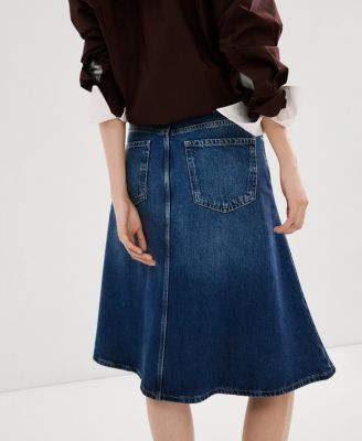 Women's Midi Denim Skirt