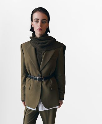 Women's Double-Breasted Suit Blazer