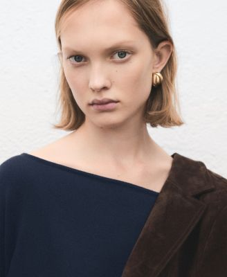 Women's Boat-Neck Knitted Sweater