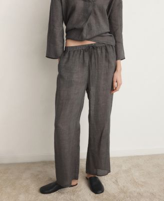 Women's Ramie Overdyed Effect Pants