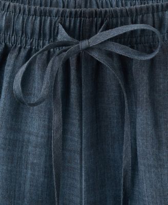 Women's Overdyed Effect Ramie Pants