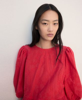 Women's Floral Embroidered Blouse