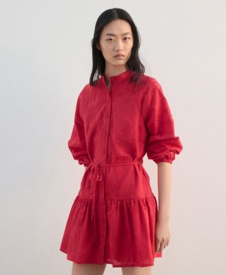 Women's Embroidered Shirt Dress