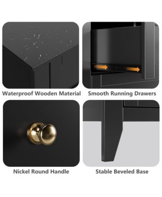 6 Drawers Modern Dresser for Bedroom,Big Storage Dressers Organizer with Deep Drawers & Handles