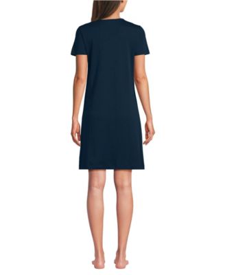Women's Cotton Short Sleeve Knee Length Nightgown