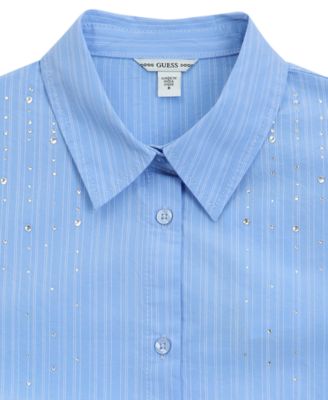 Girls' 7-16 Knot Poplin Shirt