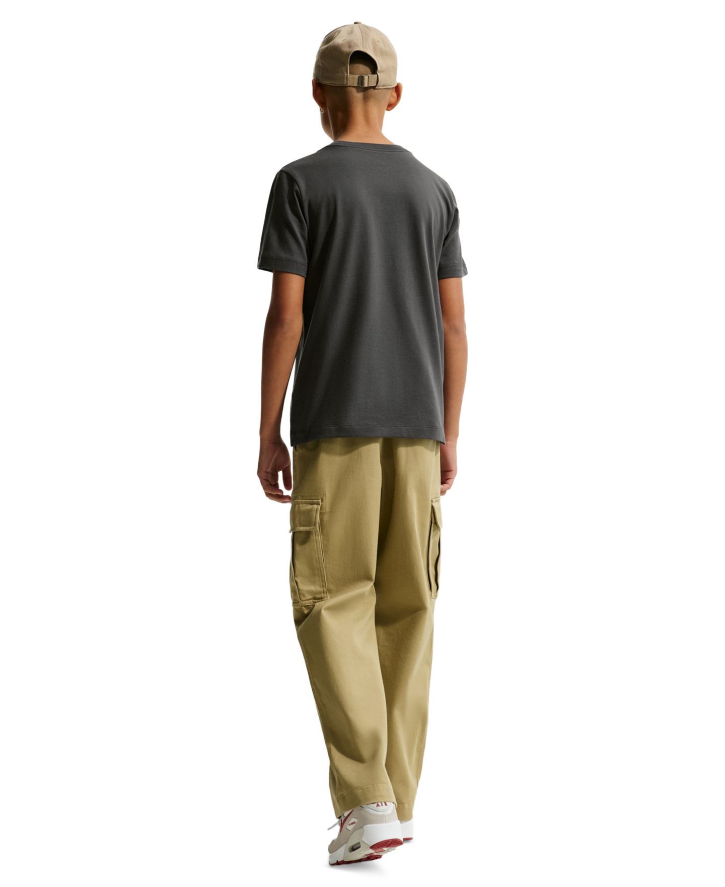 Футболка Nike Sportswear Short-Sleeve T-Shirt для мальчиков, цвет: Антрацитовый — фото 5