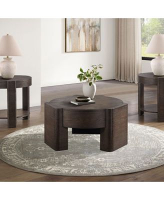 Ember 32.5" Wood Round Coffee Table