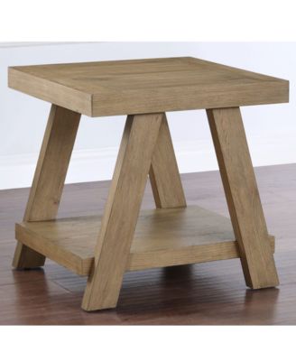 Ebony 24" Wood End Table