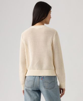 Women's Gaelle Long-Sleeve Crochet Pull-On Sweater