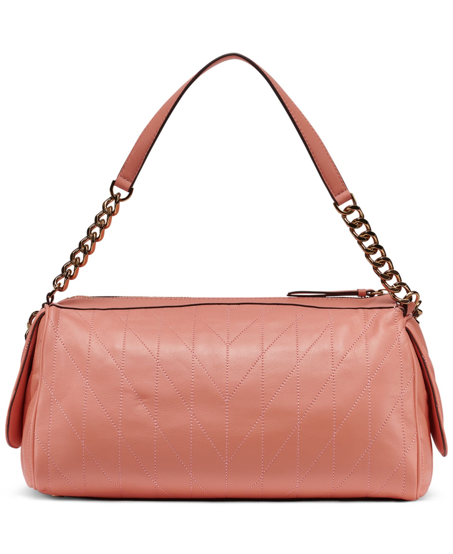 Женская сумка KARL LAGERFELD PARIS Lafayette Medium Zip-Top Satchel, цвет: Коралловый — фото 2