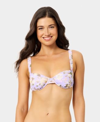 Women's Blooming Garden Bungie Balconette Underwire Bikini Top