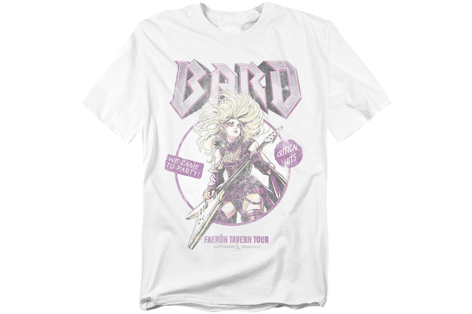 Big & Tall Dungeons And Dragons Bard Glam Rock Tour T-Shirt
