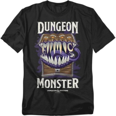 Мужская футболка D&D Mimic Dungeon Monster, цвет: Чёрный