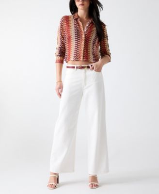 Women's Izzy Collared Long-Sleeve Top