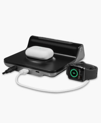 iW23 Triple Charge Wireless Alarm Clock With USB-A and USB-C Charging