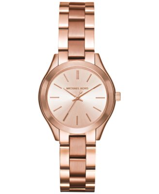 michael kors two tone watch rose gold