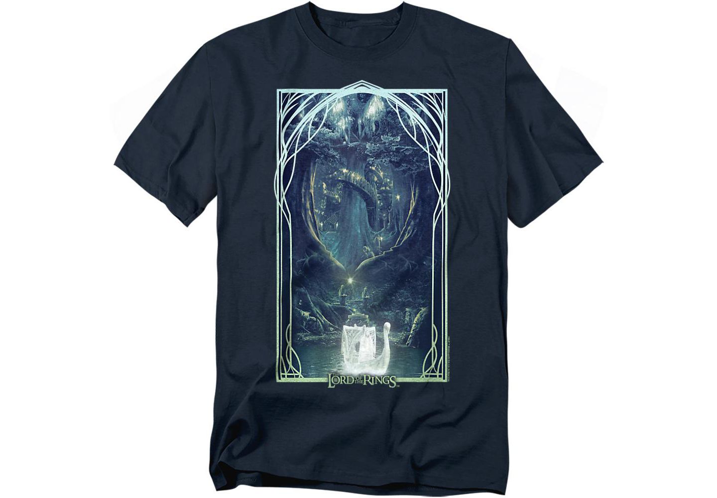 Мужская футболка Lord Of The Rings Epic Journey Lorthlorien, цвет: Тёмно-синий — фото 1